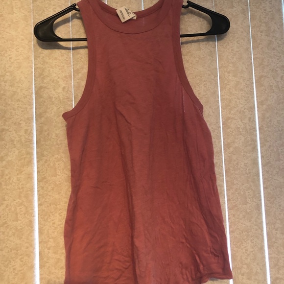 VS PINK High Neck Tank Top. Size XS. Rose color. - Picture 4 of 5